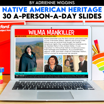 Preview of Native American Heritage (A-Person-A-Day) Google & PDF