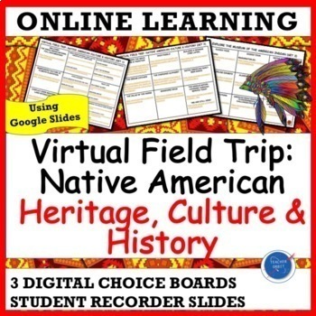 Preview of Native American Heritage Culture & History Virtual Field Trip Activity