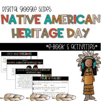 Preview of Native American Heritage Day Digital E-Book & Activities