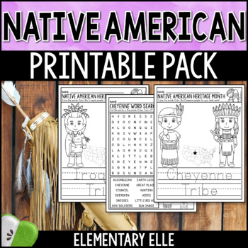 Preview of Native American Heritage Month No Prep Printable Pack