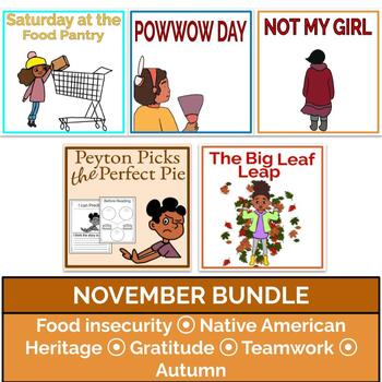 Preview of Native American Heritage Gratitude November Interactive Read Aloud