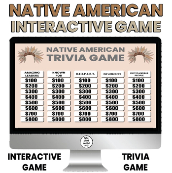 Preview of Native American Heritage | Indigenous People | Interactive Trivia Game | SET 1