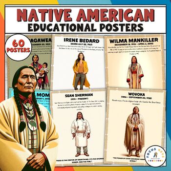 Preview of Native American Heritage Month: 60 Biography & Quote Posters for Classroom