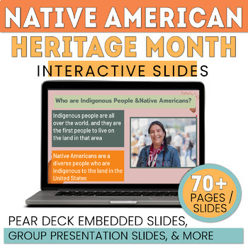 Preview of Native American Heritage Month Activities - Pear Deck - Project