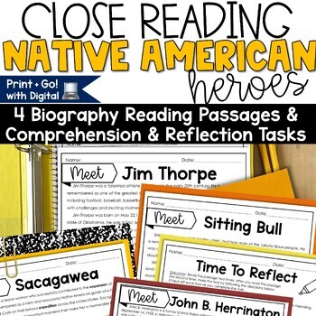 Preview of Native American Heritage Month Activities Reading Indigenous Peoples Day