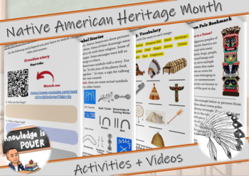 Preview of Native American Heritage Month | Activities + Videos | For Kids