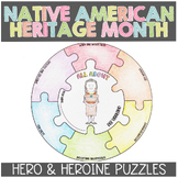 Native American Heritage Month Activity Biography Puzzles