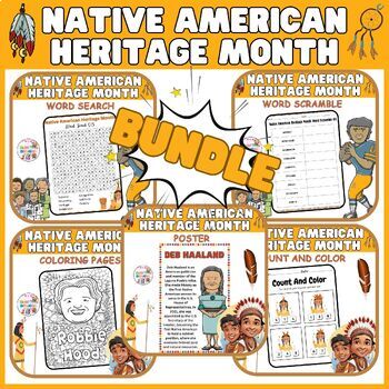 Preview of Native American BIG BUNDLE Activities / Printable Worksheets