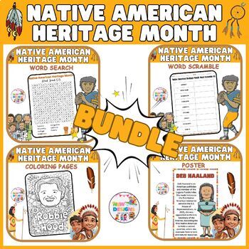 Preview of Native American BUNDLE Activities / Printable Worksheets