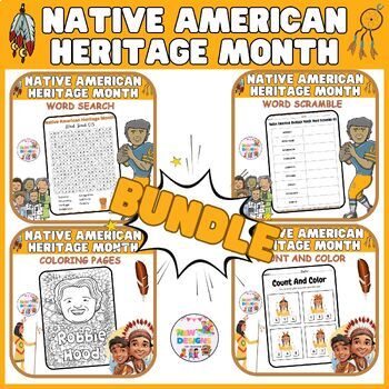 Preview of Native American BUNDLE Activities / Printable Worksheets