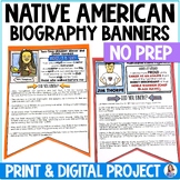 Native American Heritage Month Banners: Mini-Research Project