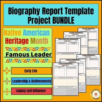 Preview of Native American Heritage Month | Biography Research Project Famous Leader