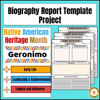 Preview of Native American Heritage Month | Biography Research Project Geronimo