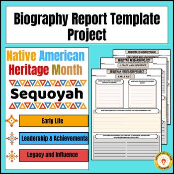 Preview of Native American Heritage Month | Biography Research Project Sequoyah