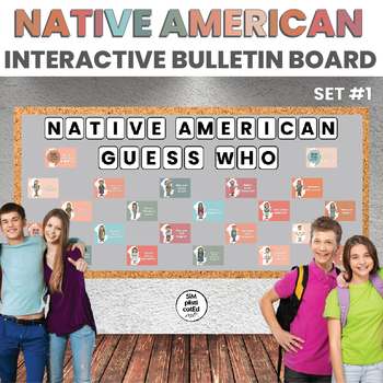 Preview of Native American Heritage Month Bulletin Board | Guess Who | SET 1