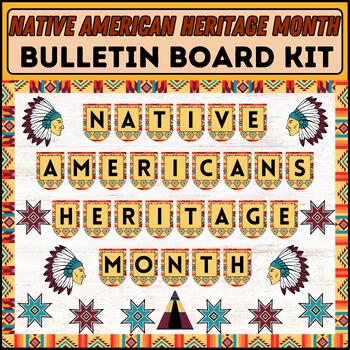 Preview of Native American Heritage Month Bulletin Board Kit - Door Decor Educational
