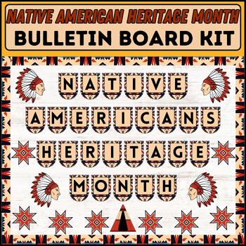 Preview of Native American Heritage Month Bulletin Board Kit - Door Decor indigenous people