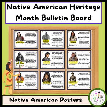 Preview of Native American Heritage Month Bulletin Board | Native American Posters