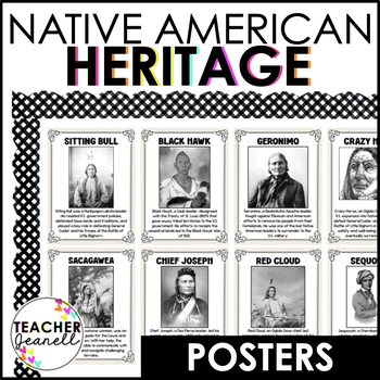 Preview of Native American Heritage Month Bulletin Board Posters - Indigenous Peoples' Day
