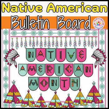 Preview of Native American Heritage Month Bulletin Board Printable Classroom Decor