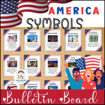Preview of National Flag Day Bulletin Board | Independence Day - Images of American Symbols