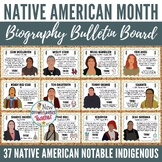 Native American Heritage Month Bulletin Board Set - 37 Fam