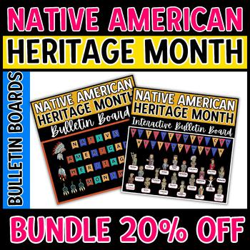 Preview of Native American Heritage Month Bulletin Boards Bundle 20% OFF