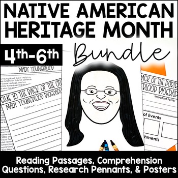 Preview of Native American Heritage Month Bundle | Reading Comprehension