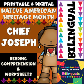Preview of Native American Heritage Month - Chief Joseph - Worksheets and Reading - Dual