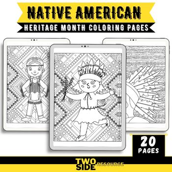 Preview of Native American Heritage Month Coloring Pages 20 Coloring book