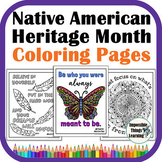 Native American Heritage Month Coloring Pages Printables w