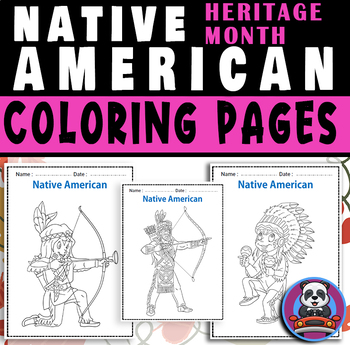 Preview of Native American Heritage Month Coloring Pages - indigenous people Coloring Sheet