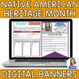 Native American Heritage Month DIGITAL Banners: Mini-Resea