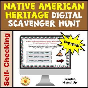 Preview of Native American Heritage Month Digital Scavenger Hunt