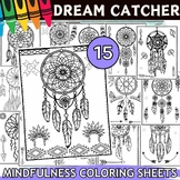 Native American Heritage Month Dream Catcher Coloring Shee