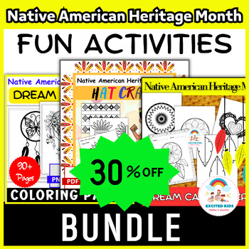 Preview of Native American Heritage Month Dream Catcher FUN BUNDLE | Indigenous Peoples Day