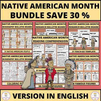 Preview of Native American Heritage Month Educational Resources and Decor Bundle