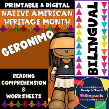 Preview of Native American Heritage Month - Geronimo - Worksheets and Reading - Dual Set