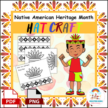 Preview of Native American Heritage Month Hat Craft | Indigenous Peoples Day Activities