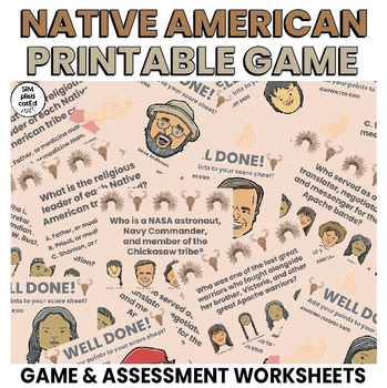 Preview of Native American Heritage Month | Indigenous People | Game and Assessment | SET 1