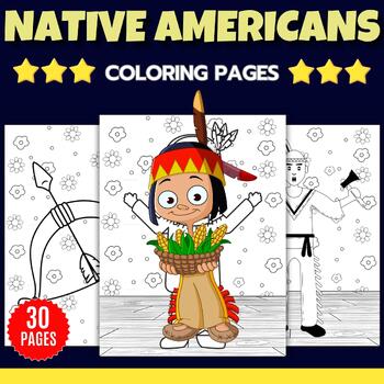Preview of Native American Heritage Month - Indigenous Peoples Day Coloring Pages sheets