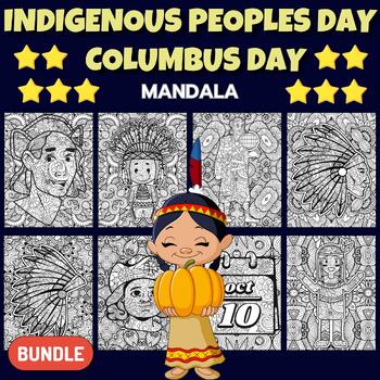 Preview of Native American Heritage Month - Indigenous Peoples Day Mandala Coloring Pages