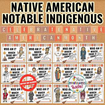 Preview of Native American Heritage Month Interactive Bulletin Board -30 Notable Indigenous