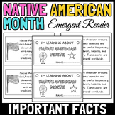 Native American Heritage Month Mini Book For Emergent Read