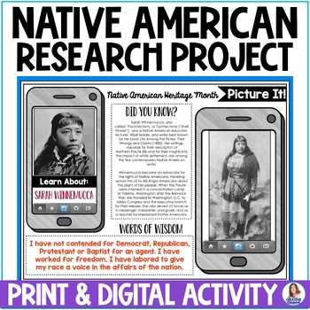 Preview of Native American Heritage Month Activities - Social Media Templates - Project