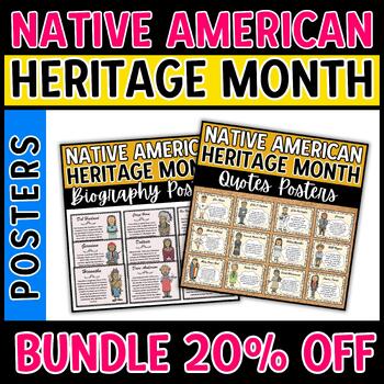 Preview of Native American Heritage Month Posters Bundle 20% OFF