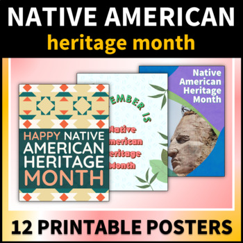 Preview of Native American Heritage Month Posters Printable Classroom Decor