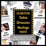 Native American Heritage Month Biography Posters