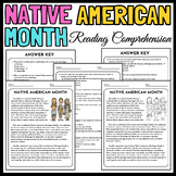 Native American Heritage Month Reading Comprehension Passa