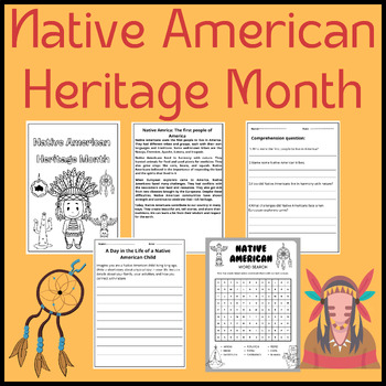 Preview of Native American Heritage Month Reading and Writing Activities